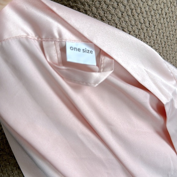 NEW! Satin Pink Robe - Picture 7 of 11